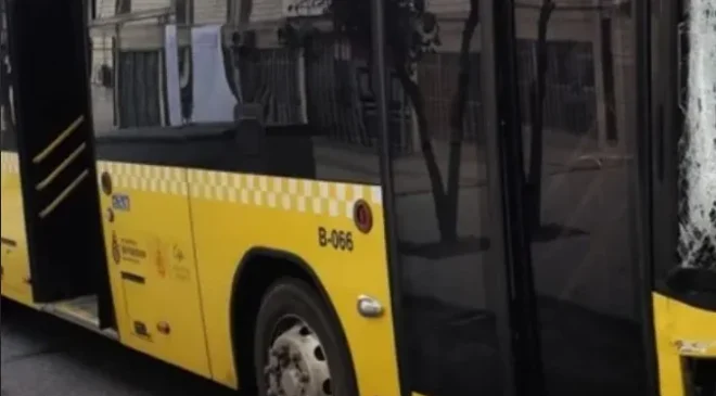 Bakırköy’de İETT otobüsünde yangın çıktı